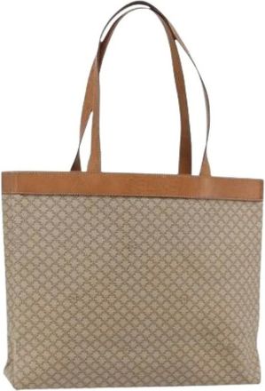 Celine Pre-owned Tote Bags, female, Beige, Size: ONE SIZE Pre-owned Vintage Macadam Tote Bag