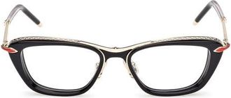 Christian Louboutin 52mm Geometric Optical Glasses in Black at Nordstrom