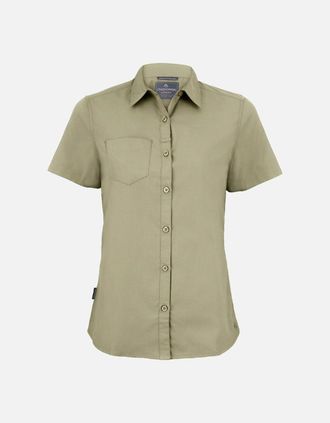 Craghoppers Womens Craghoppers Womens/Ladies Expert Kiwi Short-Sleeved Shirt - Pebble Brown - Size: 10