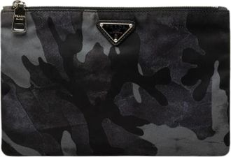 Prada Pre-owned Vintage Clutch - Dames - Vintage Clutch - Zwart - ONE Size - Nylon - Vintage