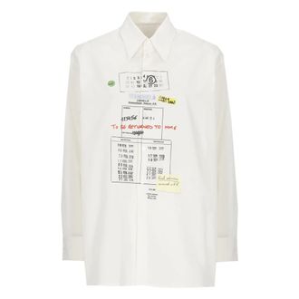 Maison Margiela Shirts, female, White, Size: 3XS Cotton Shirt