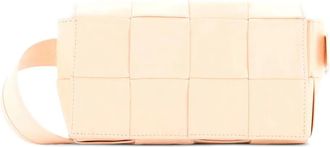 Bottega Veneta Cassette Maxi Intrecciato Leather belt bag - Beige
