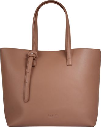 Bugatti Shopper BUGATTI LUNA, Damen, Gr. B/H/T: 44cm x 33cm x 17cm onesize, powder, Kunstfaser, leicht gl&auml;nzend, unifarben, Taschen Shopper