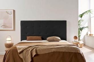 Moonia Cabecero Tapizado Atenea Polipiel 130x120x8 Cm - Moonia