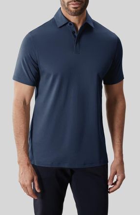 Robert Barakett Georgia Solid Pima Cotton Polo in Blue Night at Nordstrom, Size Xx-Large