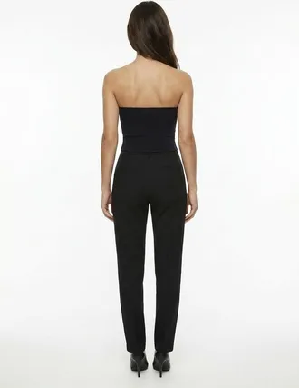 Dolce & Gabbana Cotton-Linen Blend Trousers - Black
