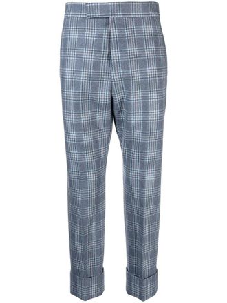 Thom Browne Flanellen pantalon - Blauw