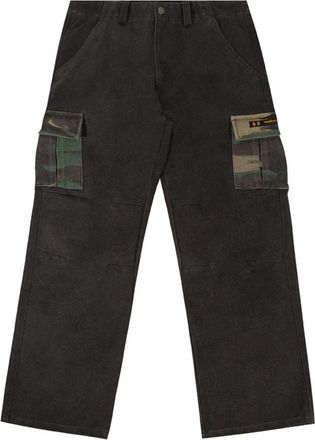 The Hundreds Heights Cargo Broek - Heren - Wijde Broeken - Zwart - W34 - Katoen - Broeken