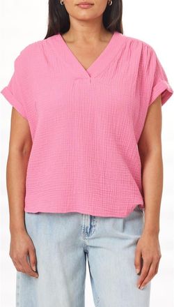 C&C California Carmel Gauze Top in Chateau Rose at Nordstrom Rack, Size X-Large