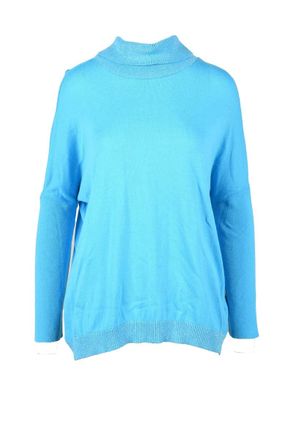 Emy-&Ograve; Turquoise Female Crew Neck Sweater