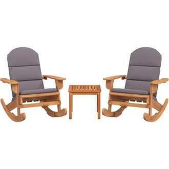 vidaXL Juego De Muebles De Jard&iacute;n Adirondack 3 Piezas Madera Acacia Vidaxl