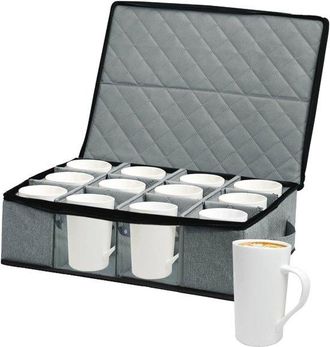 OEM Soporte Para 12 Tazas De Caf&eacute; - Soporte Apilable Para Vajilla Con Separadores
