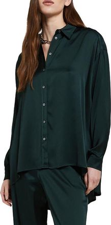 ottod'Ame Viscose Palazzo Pants in Forest at Nordstrom, Size 46