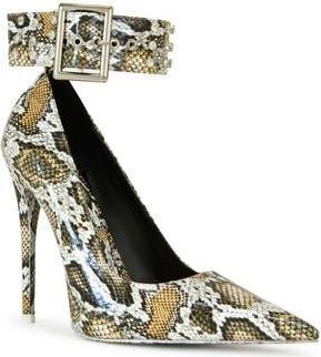 Azalea Wang Volney Ankle Strap Pump in Brown at Nordstrom Rack, Size 8.5