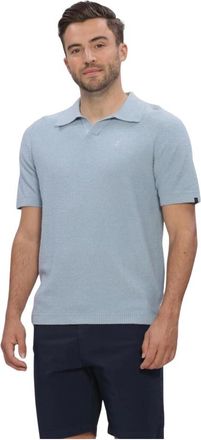 Butcher of Blue Tops, Heren, Blauw, 2Xl, Katoen, Boucle Knit Polo