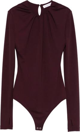 Viktor & Rolf Body con scollo drappeggiato - Rosso