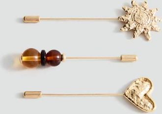 Mango Set 3 spille combinate oro - Donna - Taglia unica - MANGO