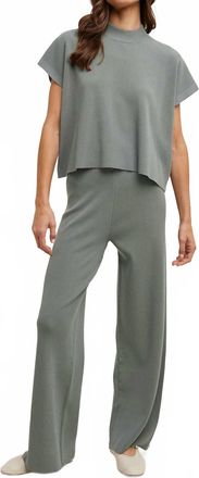 Wishlist Malti Lounge Bottoms In Faded Olive