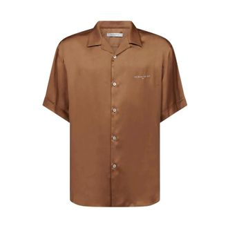 Ih Nom Uh Nit Short Sleeve Shirts, male, Brown, Size: M Short Sleeve Shirt
