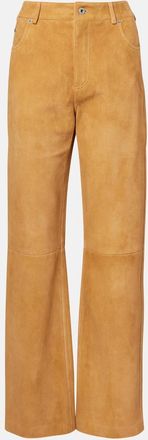 Loewe Pantalones rectos de ante