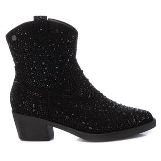 Xti Womens Cowboy Booties In Black