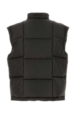 VETEMENTS Mens Dark Brown Polyester Down Jacket Blackout Piumini
