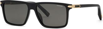 Chopard SCH427 Polarized 700P Mens Sunglasses Black Size 58