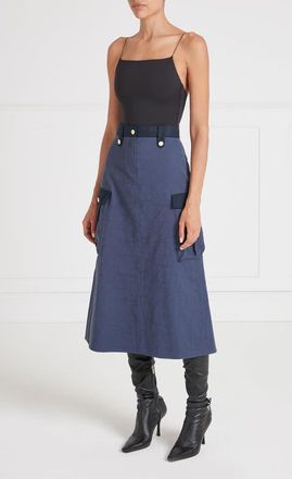 Temperley London Victory Skirt in Sea Blue at Nordstrom, Size 12