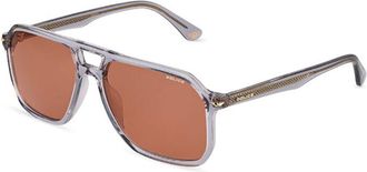 Police SPLN21 CHAMP 8 04G0 Mens Sunglasses Clear Size 56