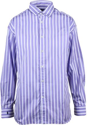 Polo Ralph Lauren Overhemden, Dames, Paars, L, Katoen, Shirts
