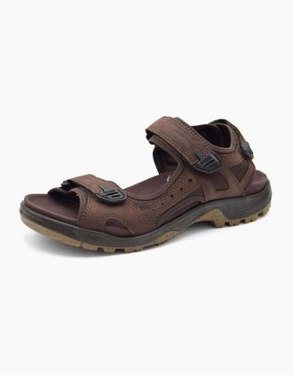 Ecco Mens ECCO Mens Offroad Nubuck Leather Walking Sandals - Brown - Size: 10.5/11