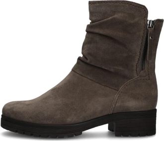 Gabor Taupe Su&egrave;de Enkellaars Stijlvol Comfort - Dames - Enkellaarsjes - Beige - 44 EU - Su&egrave;de - Schoenen