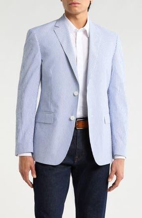 JB Britches Two-Button Stretch Cotton Sport Coat in Navy at Nordstrom Rack, Size 40 Regular