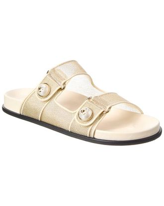 Jimmy Choo London Fayence Mesh & Leather Sandal