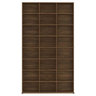 Berkfield Home Suitable CD Cabinet Brown Oak 102x23x177.5 cm Engineered Wood