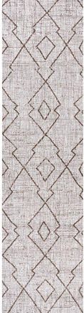 Jonathan Y Designs Carwa Diamond Trellis Indoor/Outdoor Area Rug in Beige/brown at Nordstrom, Size 4Ft 0In X 6Ft 0In