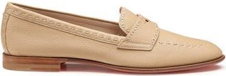 Santoni Womens Leather Penny Loafer in Light Brown at Nordstrom, Size 10.5