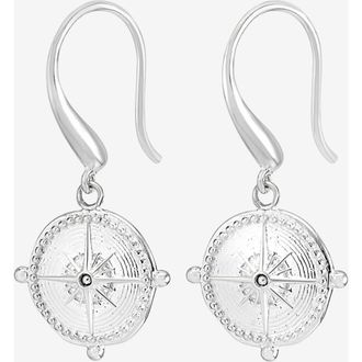 Dower & Hall True North Story Drop Earrings in Sterling Silver at Nordstrom