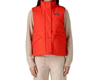 Patagonia Downdrift Vest In Sizzle Red
