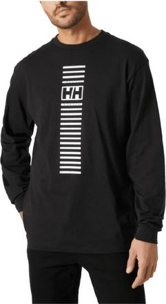 Helly Hansen Lange Mouw Urban T-shirt Zwart - Heren - Longsleeves - Zwart - L - Katoen - Tops