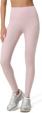 LilySilk Silk Contour High Rise Soft Ease Leggins in Pink Haze at Nordstrom, Size Medium