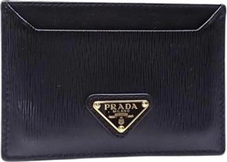 Prada Pre-owned Wallets, female, Black, Size: ONE SIZE Pre-owned Leather Wallet