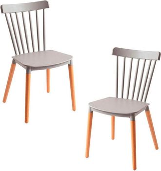 Regalos Miguel Packs Sillas Comedor - Pack 2 Sillas Leka - Gris