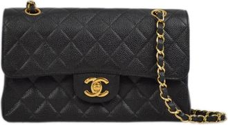 Chanel 2000 small Double Flap shoulder bag - women - Caviar Leather - One Size - Black