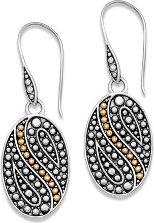 Samuel B. Oval Dot Drop Earrings in Silver And Gold at Nordstrom Rack