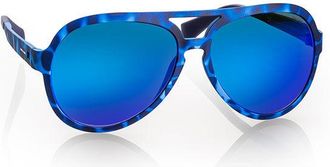 Italia Independent II 0115 023.000 Mens Sunglasses Blue Size 56