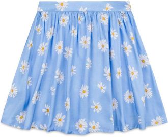 Moschino Fluid Viscose Skirt - Blue