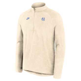 Nike North Carolina Legacy Stride Nike Mens Dri-FIT College 1/2-Zip Long-Sleeve Top in White | 04V115ANCV-5T9