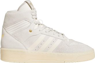 adidas Originals Mens Rivalry Hi-Top Trainers in Off White Suede - Size UK 7.5