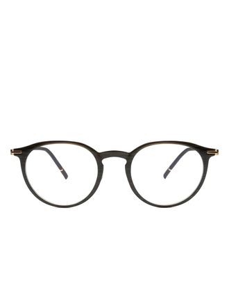 Silhouette Bril met rond montuur - Zwart